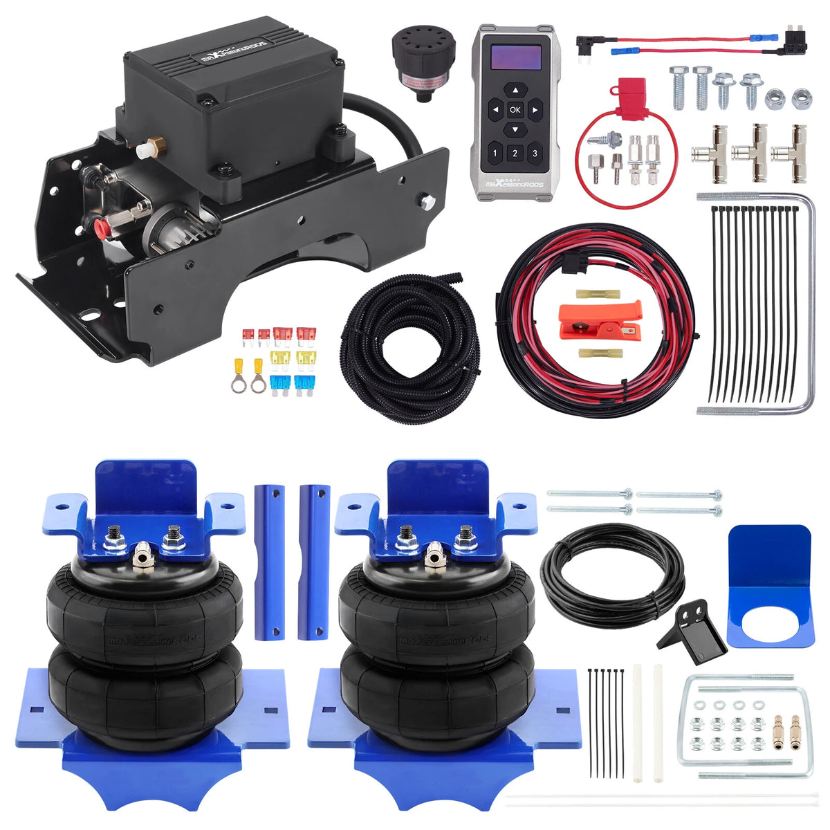 Air Spring Bags with Wireless Air Controller Kit for Dodge Ram 1500 (2002–2008)