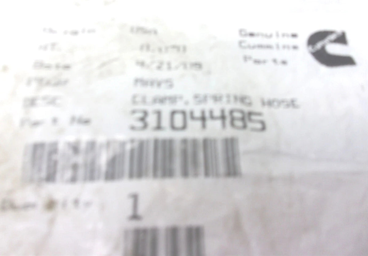High Pressure Spring Hose Clamp for Cummins (3104485)