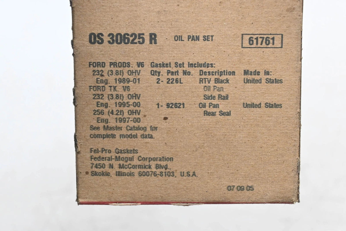 Fel-Pro Oil Pan Gasket Kit OS 30625 for