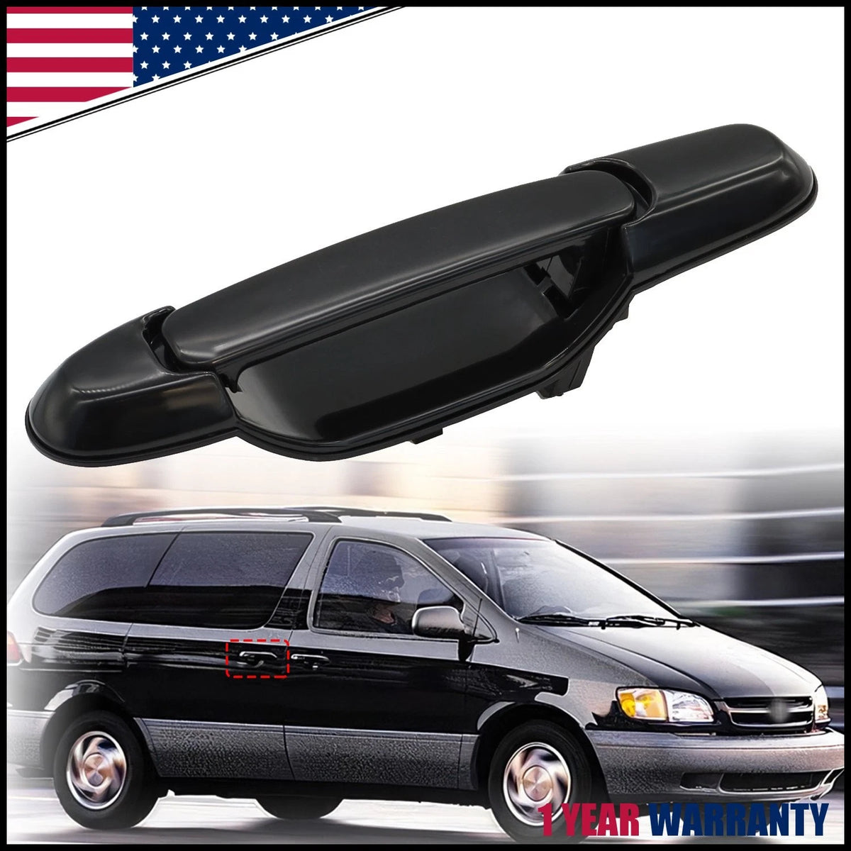 Sliding Door Handle for Toyota Sienna (1998–2003) Left or Right Rear