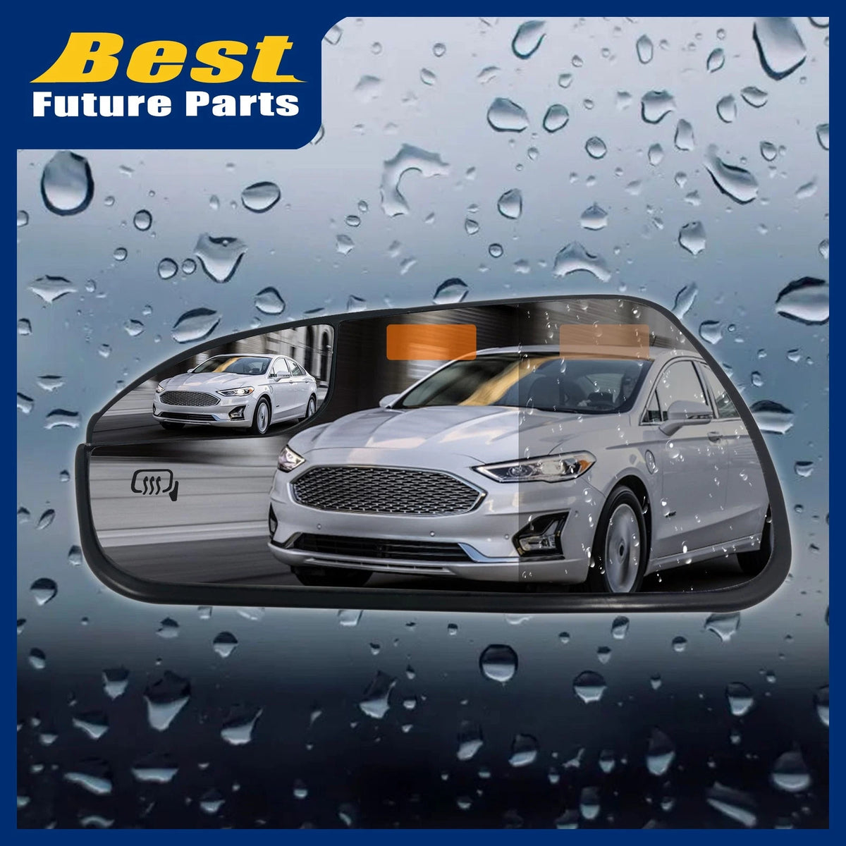 Power Heated View Mirror Glass for Ford Fusion (2013–2020) DS7Z17K707F