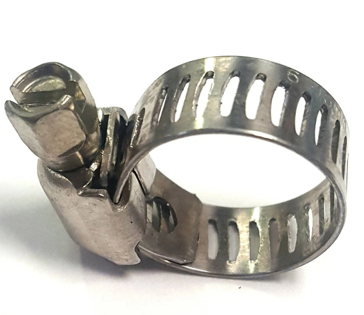 Set of 10 Stainless SAE #6 Miniature Hose Clamps 5/16" to 5/8" Range