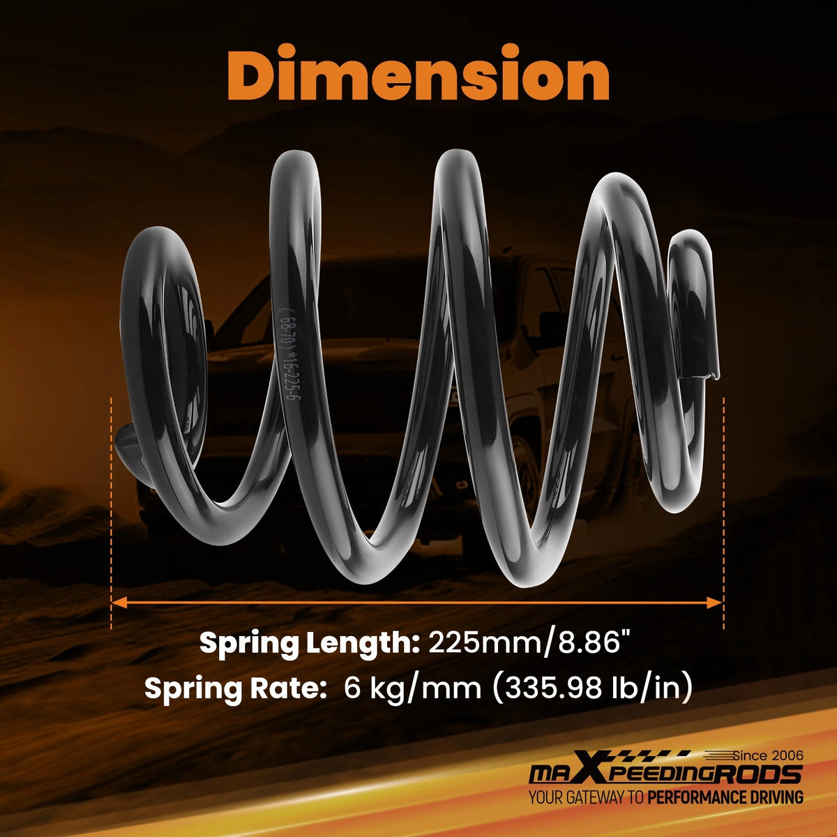Pair of 5" Rear Lowering Springs for Chevy C10 GMC C15 (1960–1972)
