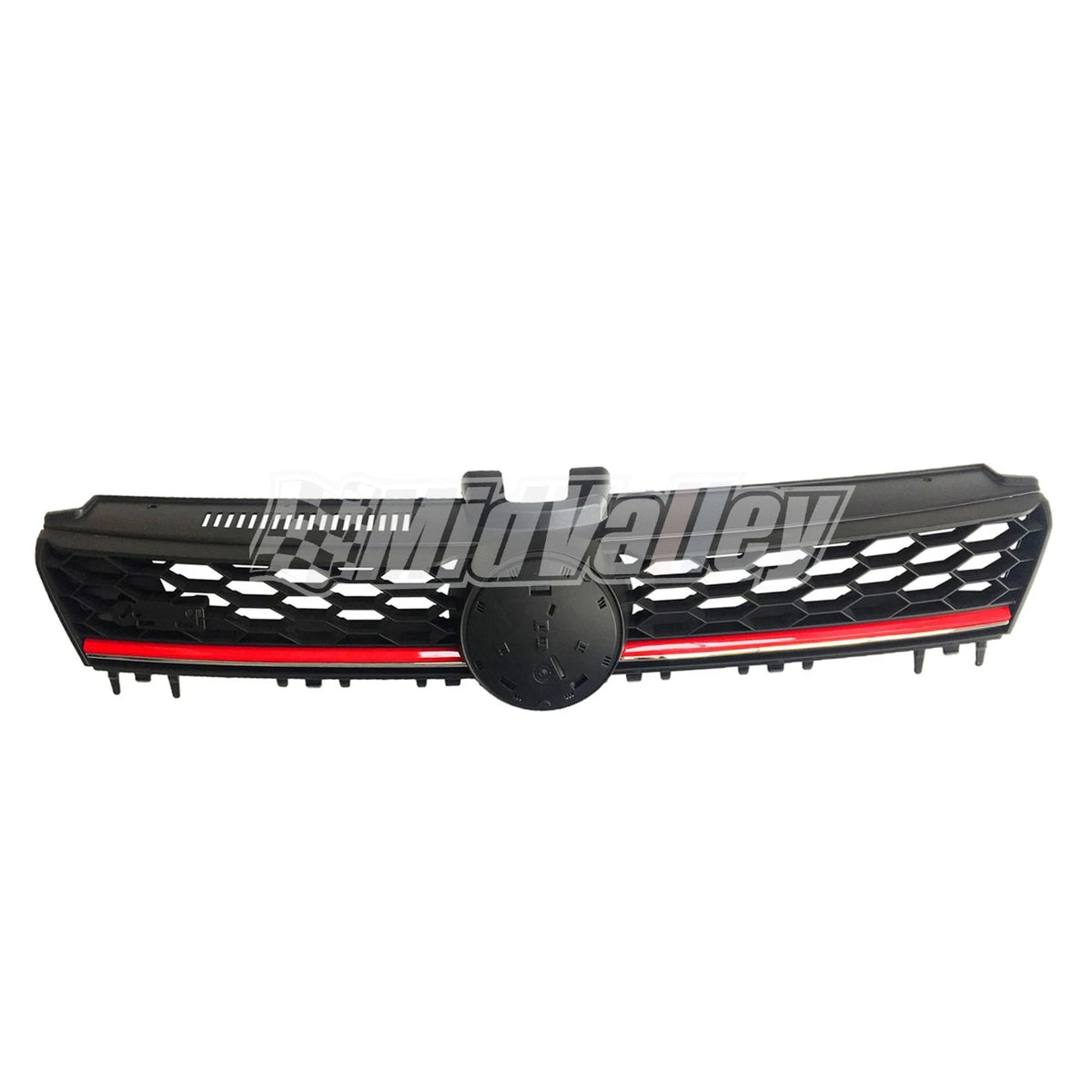 Front Grille for VW MK7 Golf/GTI (2015–Present) - Black w/ Red Trim