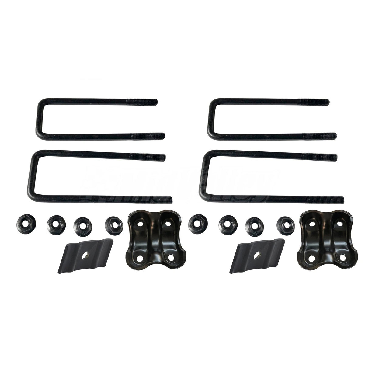 2X Rear Left Side Spring Plate with Axle U Bolts for Chevy Silverado Sierra 1500