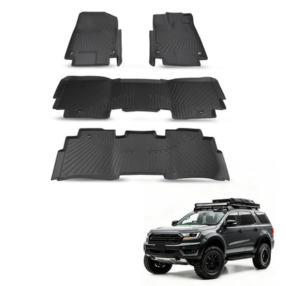 Set of 3 Floor Mats Liners for Honda Odyssey (2018–2025)