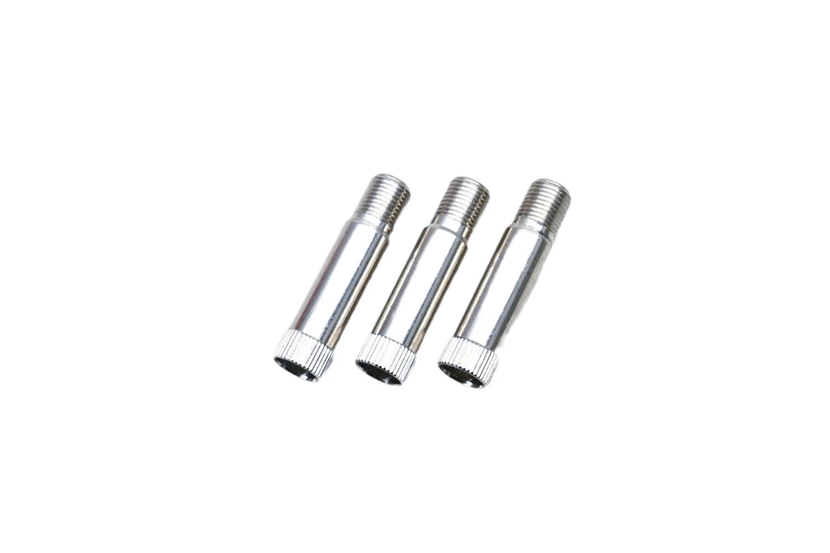 3X Chrome Plated Tubeless Tire Valve Extensions for Camel 38-315-4