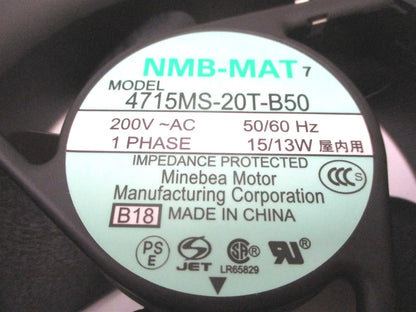 Miller Electric Fan Motor 200V 50/60Hz 4715MS-20T-B50 for unspecified model