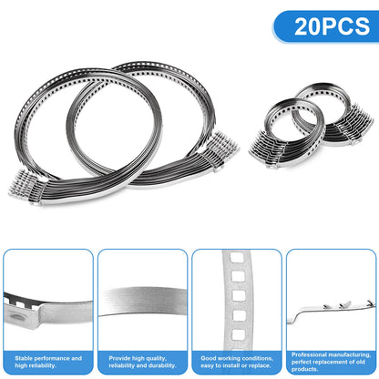 20x Universal Adjustable CV Joint Boot Crimp Clamps Kits (Large & Small)