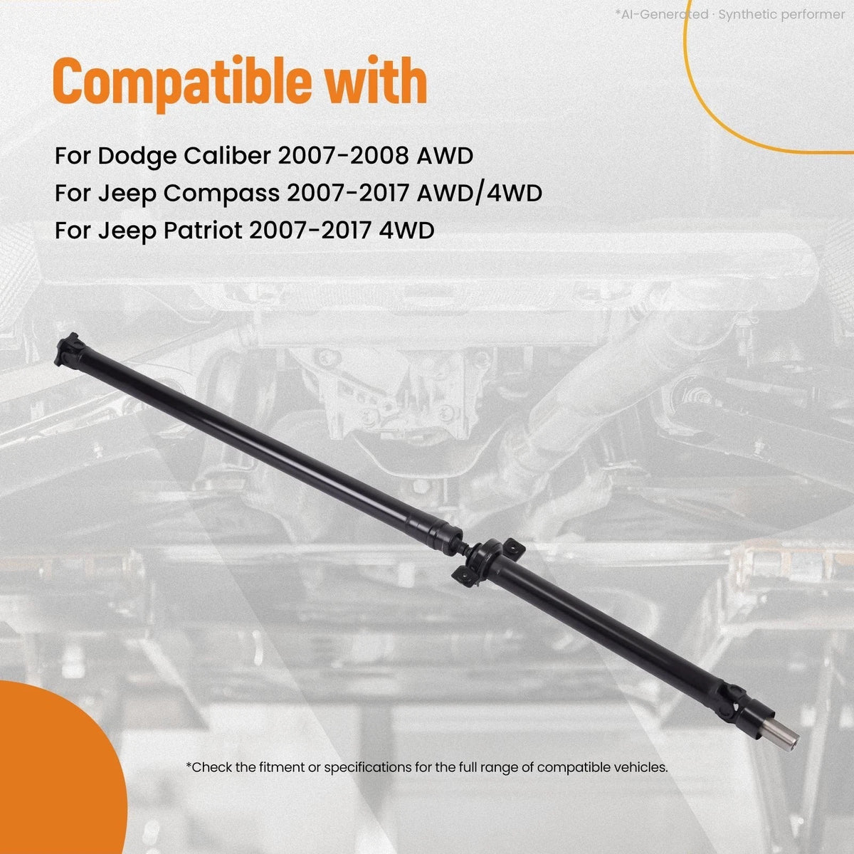 Rear Driveshaft Prop Shaft Assembly for Dodge Caliber Jeep Patriot Compass (2007–2017)