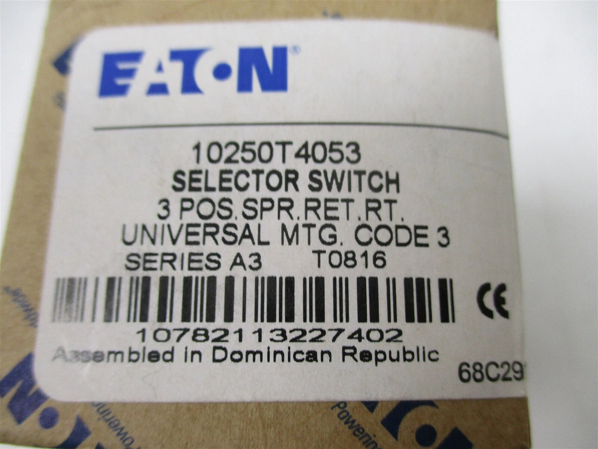 Selector Switch for Eaton Series A3 (10250T4053)