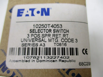 Selector Switch for Eaton Series A3 (10250T4053)