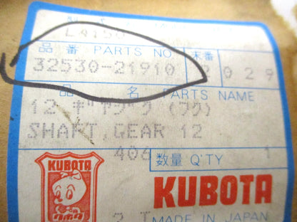 Genuine OEM Gear Shaft for Kubota L3750 L4150 L3350DT L4350DT L4850DT (1990–1999)