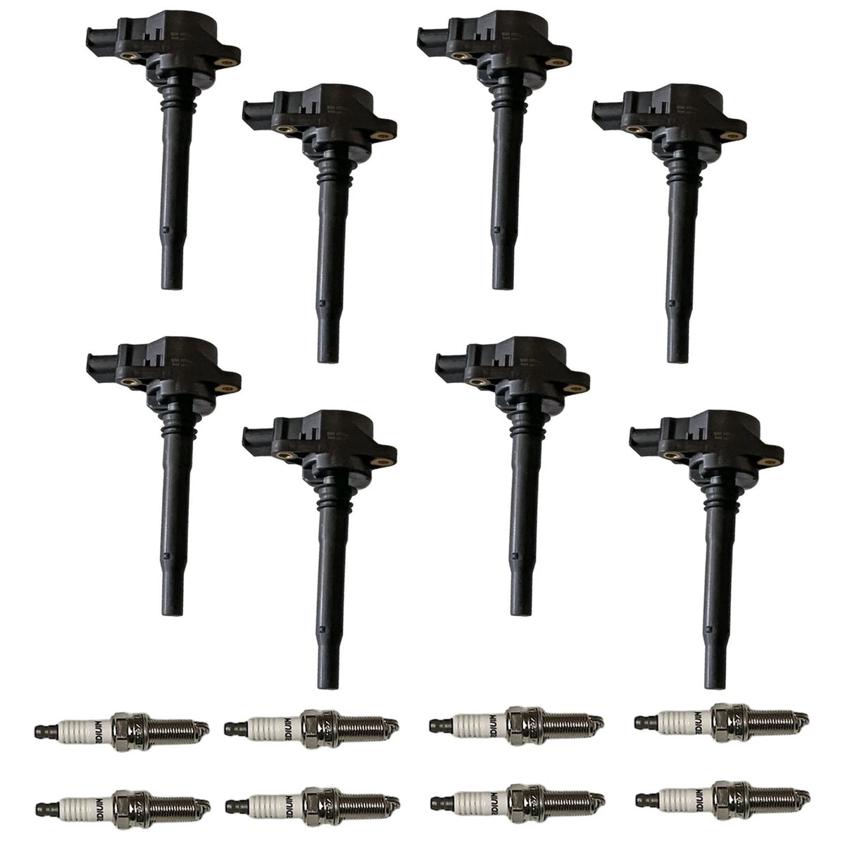 8x Ignition Coil & 8x Iridium Spark Plug Kits for Mercedes-Benz E63 AMG (2007–2015)