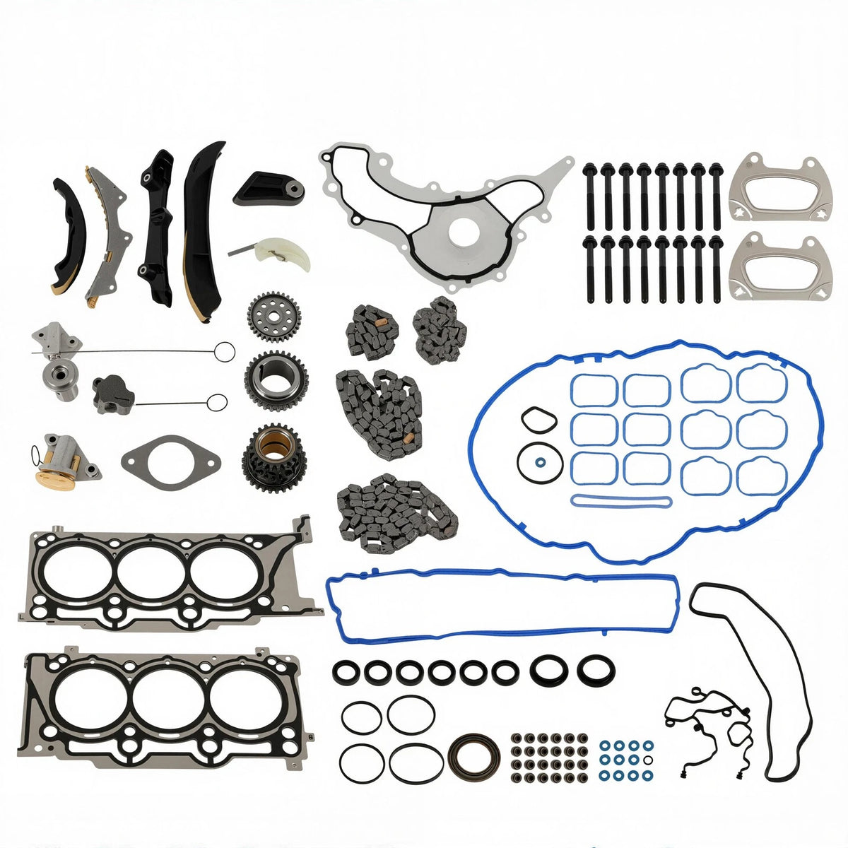 Engine Cylinder Head Gasket Set & Timing Chain for Chrysler 200/300, Jeep, Ram 1500