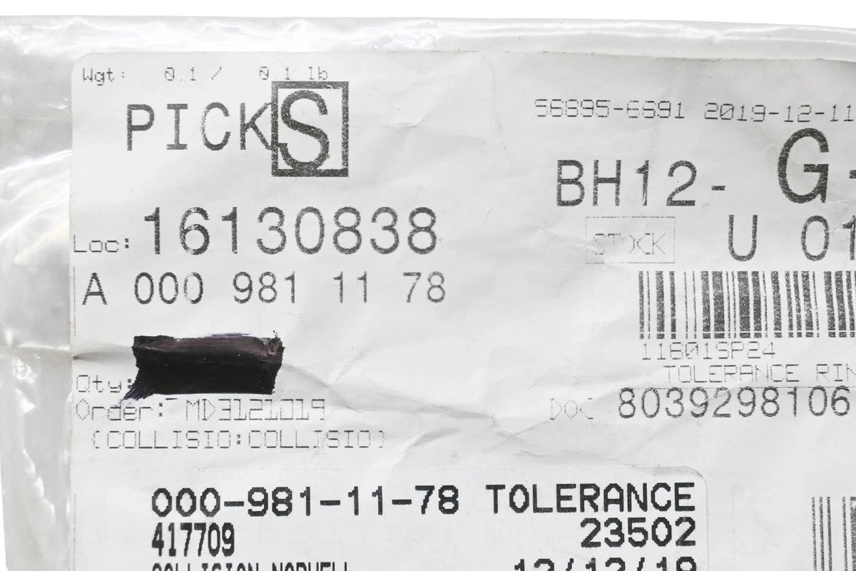Tolerance Ring for Mercedes-Benz (000 981 11 78)