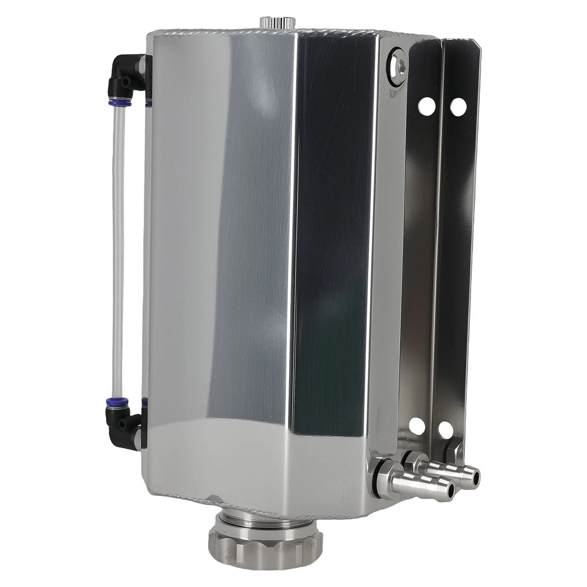 1X Universal Aluminum 2L Radiator Coolant Overflow Reservoir Tank