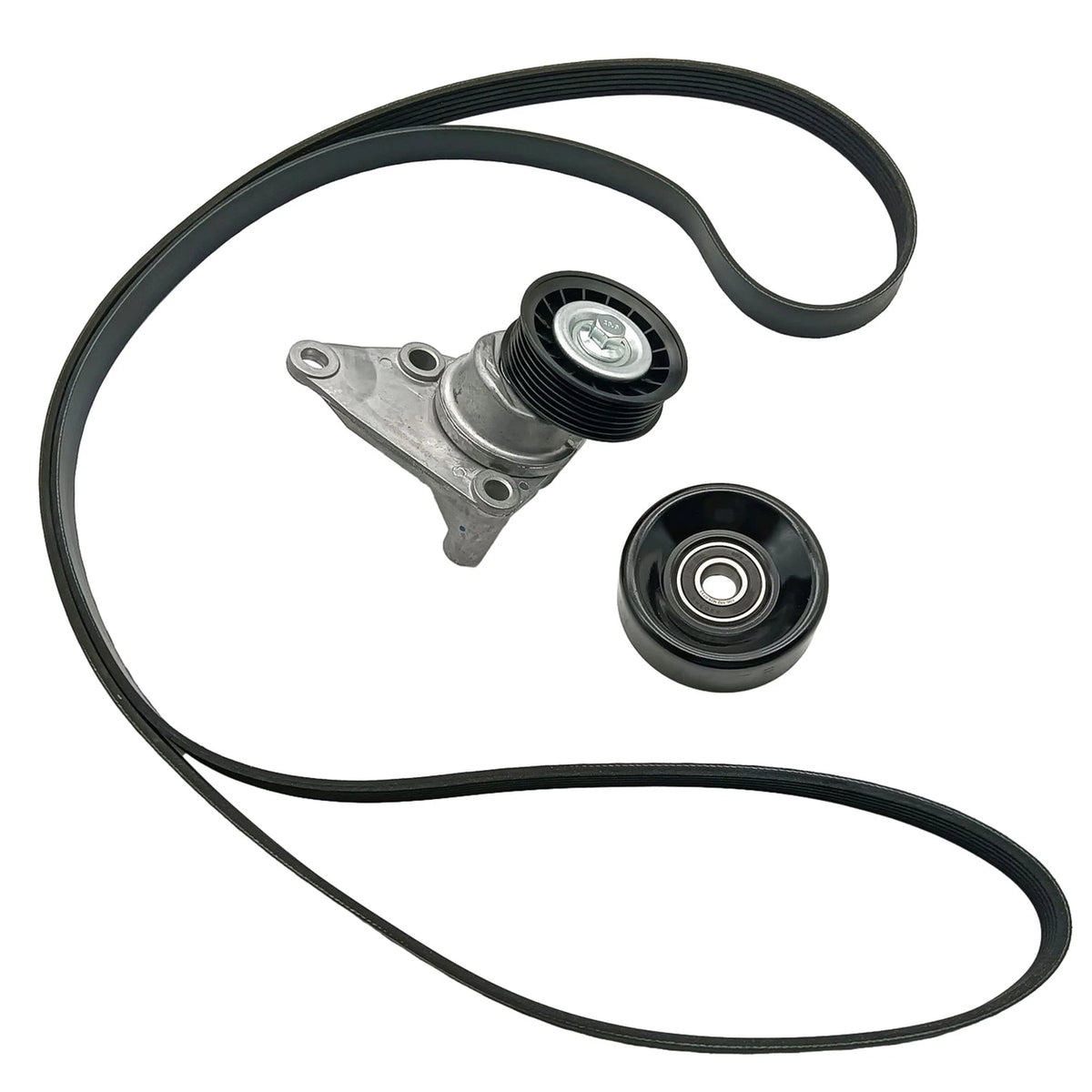 Serpentine Belt Tensioner Pulley Kit for Chevy Silverado GMC Sierra Hummer H2