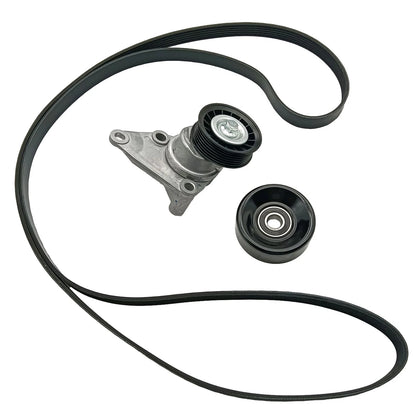 Serpentine Belt Tensioner Pulley Kit for Chevy Silverado GMC Sierra Hummer H2