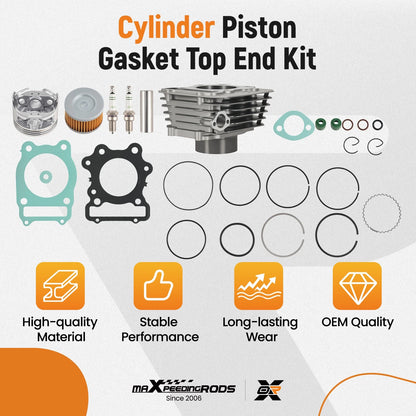 Top End Rebuild Kit 74mm for Honda Fourtrax 300 TRX300 TRX300FW (1988–2000)