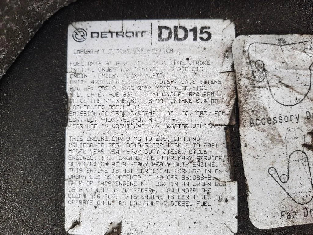 Engine Assembly for Detroit DD15 (2022) (Part No. 472912)