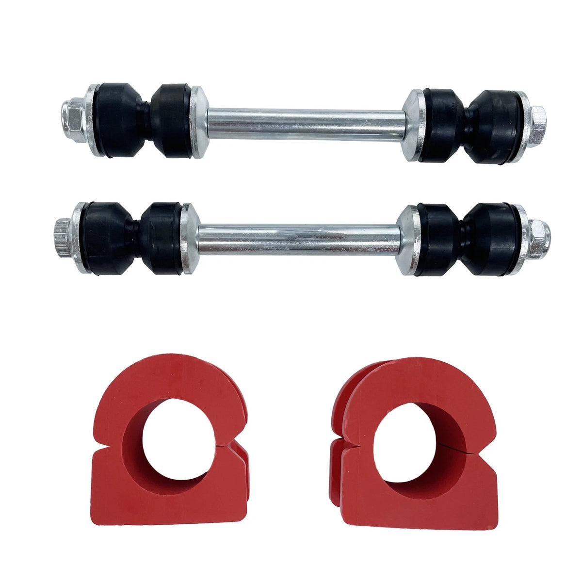 4PC Front Sway Bar Link & Bushing for Cadillac Escalade, Chevy Silverado, GMC Sierra (2007–2018)