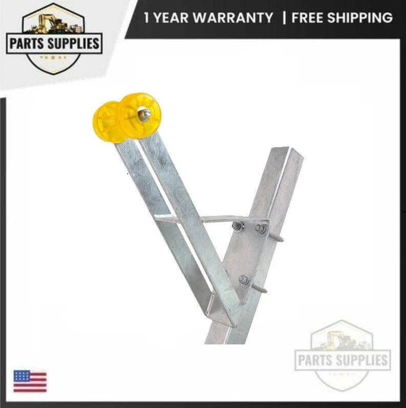 Set of 2 Galvanized Winch Seats with Roller for Boat Trailer Winch Posts