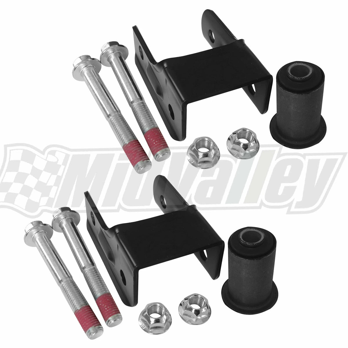 2Pcs Rear Leaf Spring Suspension Shackle Kit for GMC Hummer Chevrolet