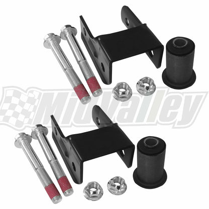 2Pcs Rear Leaf Spring Suspension Shackle Kit for GMC Hummer Chevrolet
