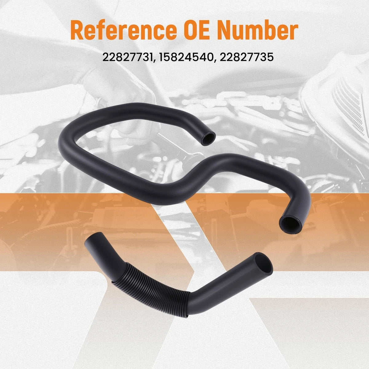 Radiator Coolant Hose Pair for Chevy Silverado 1500 2500 HD 3500 (1999–2006)