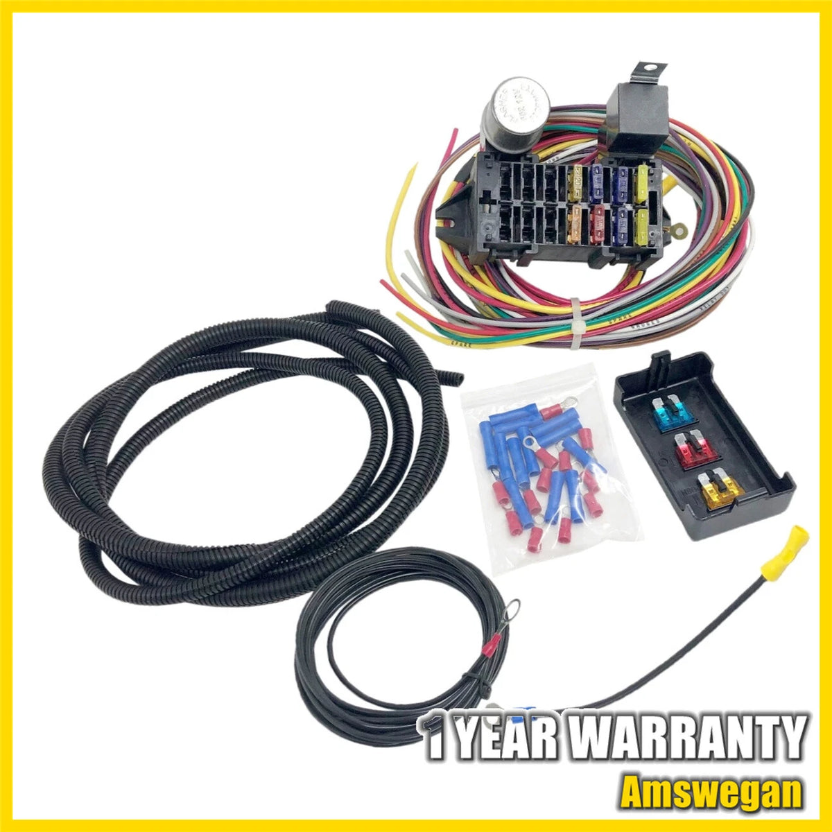 Wire Harness Fuse Box for Universal Hot Rod Truck (10 Circuit)