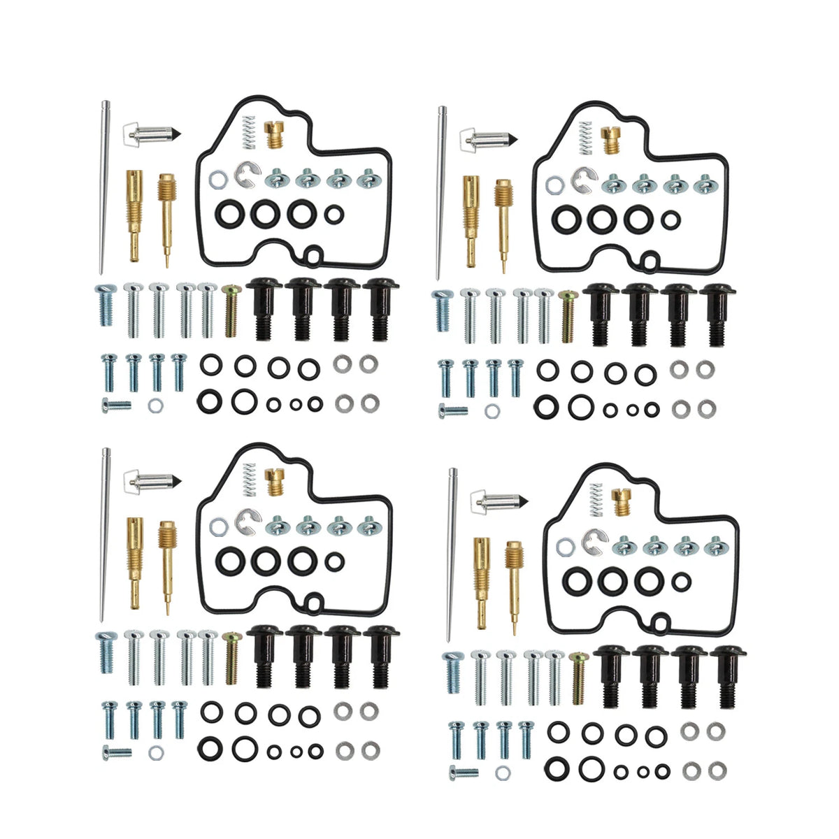 4X Carburetor Rebuild Repair Kit for Yamaha YZF R6 600 (1999–2002)