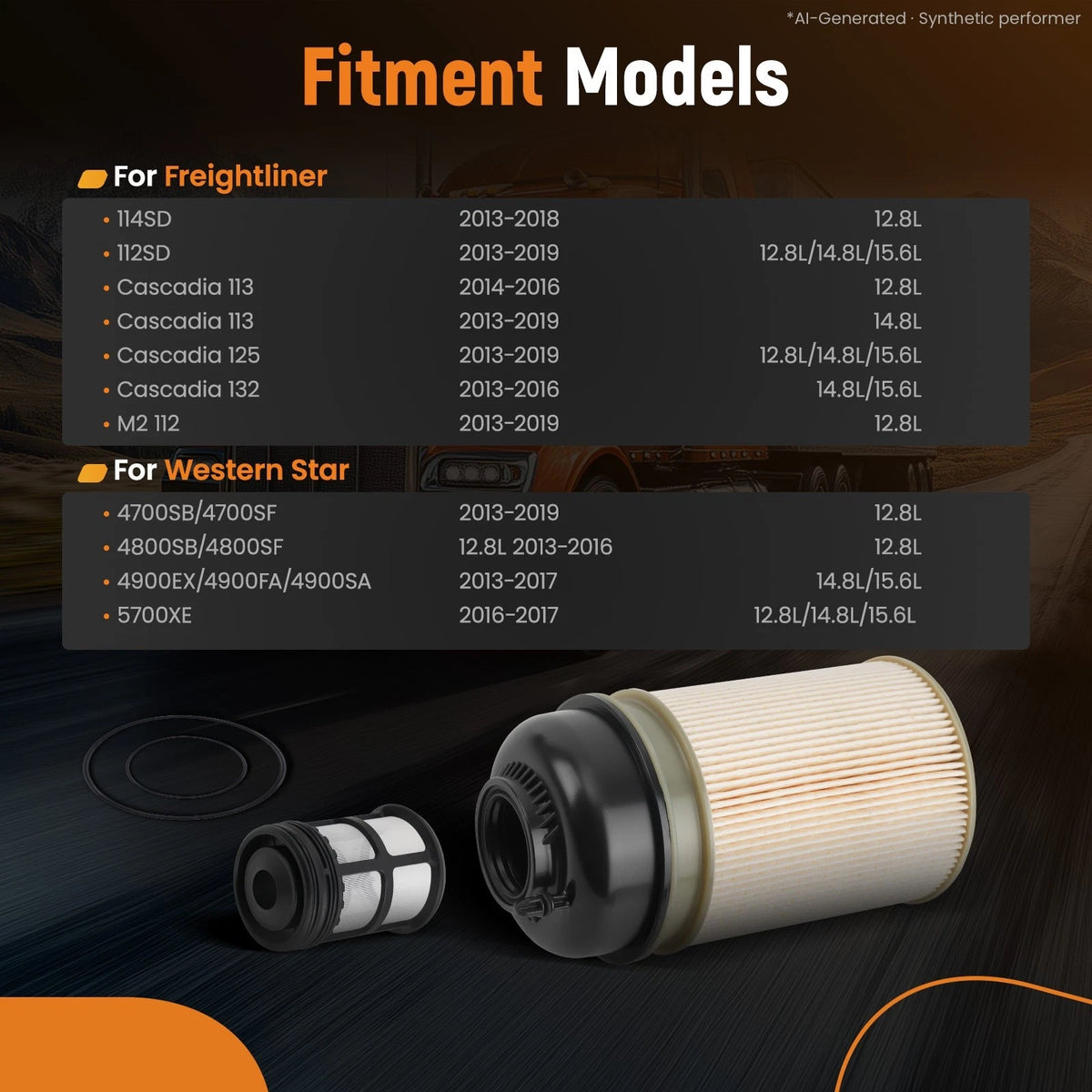 Fuel Filter Kit A4700903151 for Detroit DD13 DD15 DD16 (2013–2019)