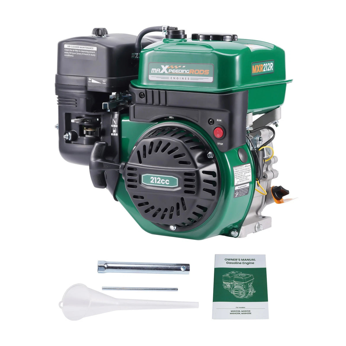 7HP 212cc Horizontal Engine Motor for Pressure Washer (Gasoline, 4 Stroke)