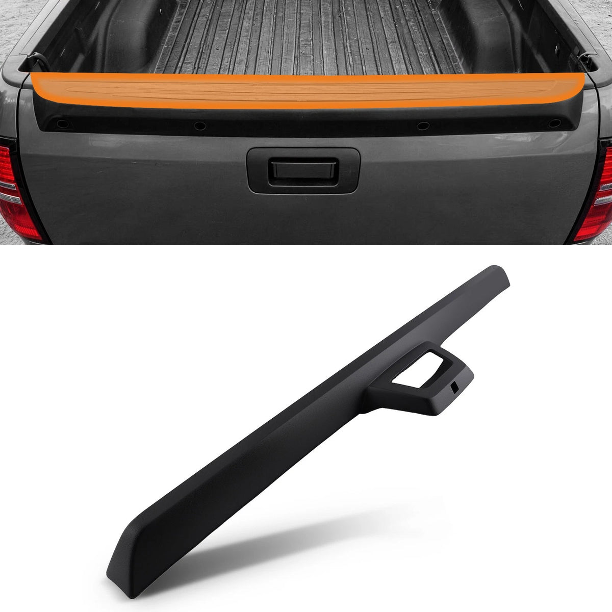 Black PP Tailgate Cover for Cadillac Escalade EXT Avalanche (2007–2013) 15902099
