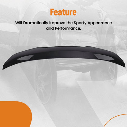 Rear Trunk Lip Spoiler Wing for Infiniti Q50 (2014–2024) ABS Plastic Black