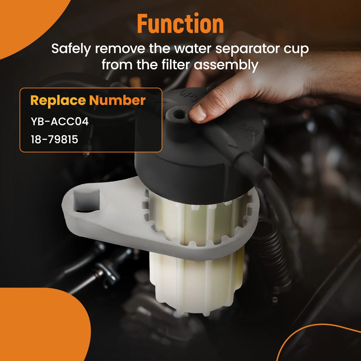 Fuel Filter Water Separator Wrench Kit for Yamaha HPDI (2006–2023)