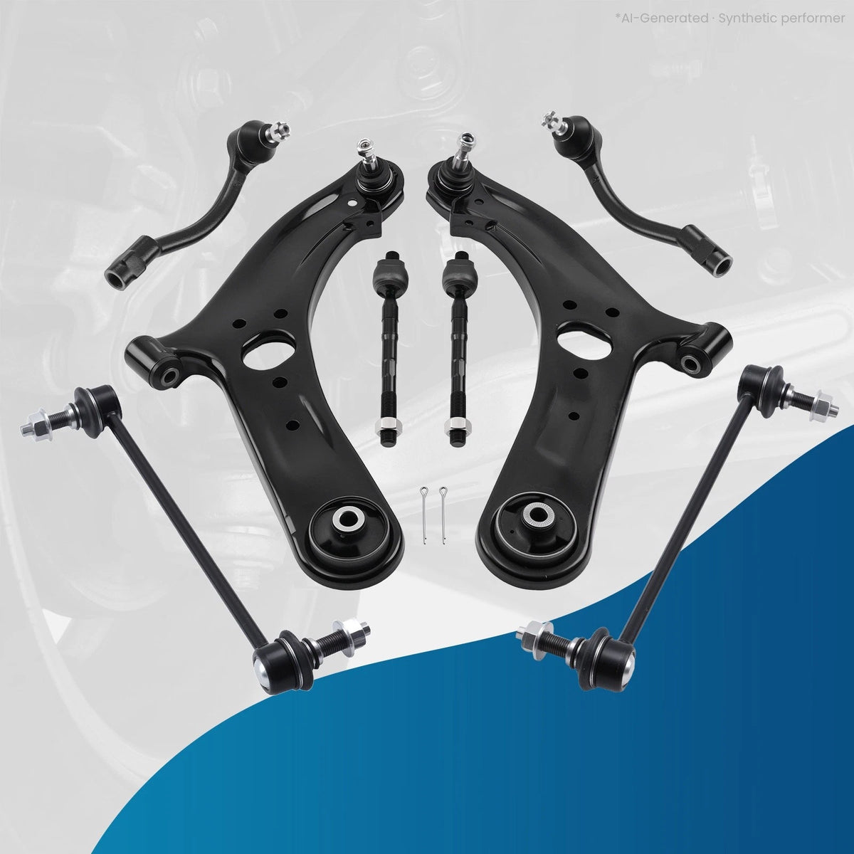 Front Lower Control Arm Ball Joint Sway Bar Outer Tie Rod for Accent (2012–2017)
