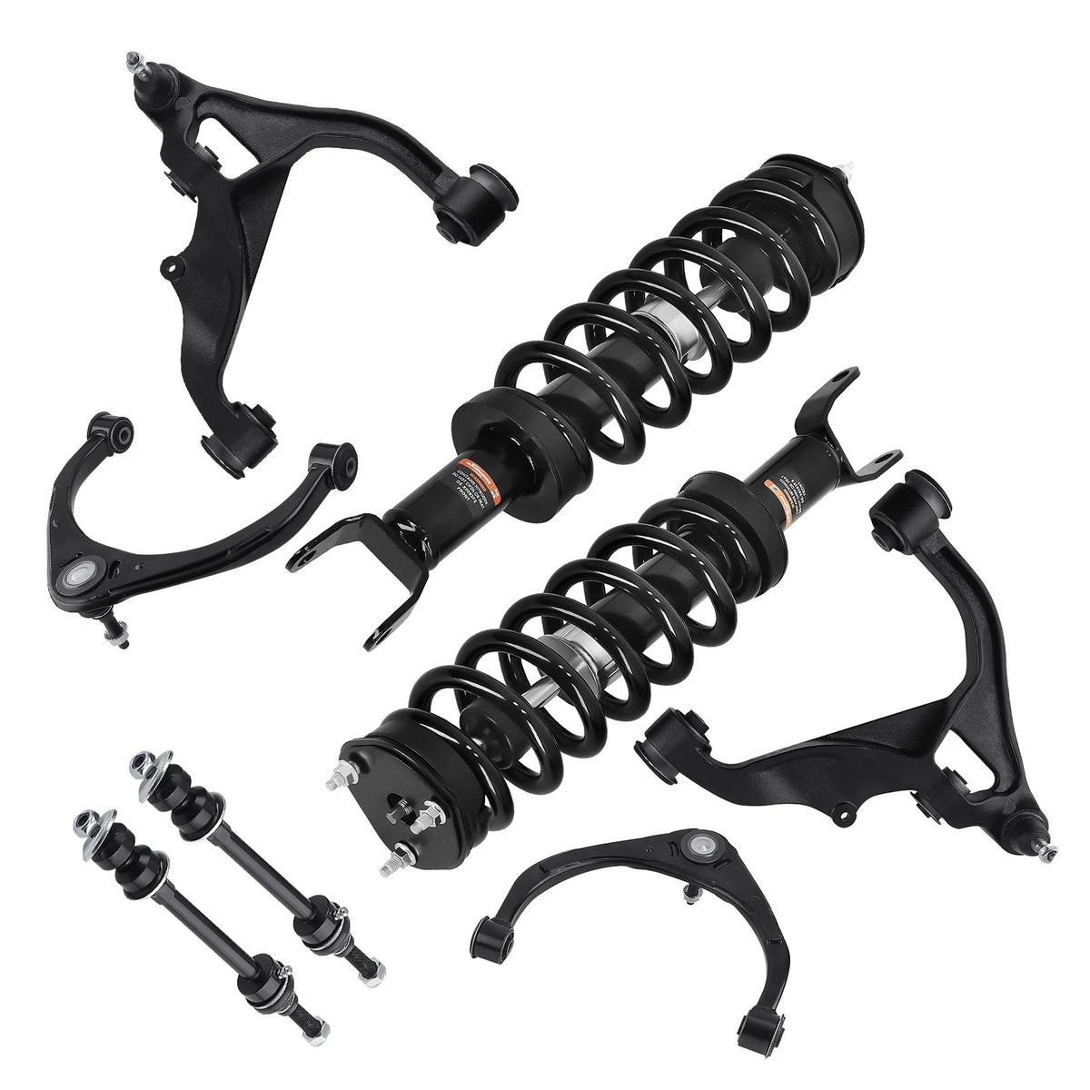 Front Complete Struts, Control Arms, Sway Bar Kit for Dodge Ram 1500 (2009–2018)