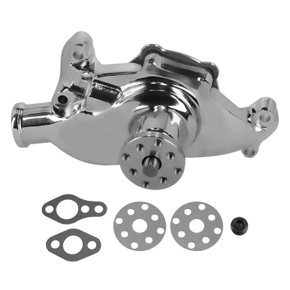 Chrome Short Water Pump for Small Block Chevy SBC 283 305 327 350 (1960–1985)