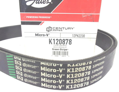 Gates Serpentine Micro-V Belt K120878 12PK2230 88-3/8" X 1-21/32" for
