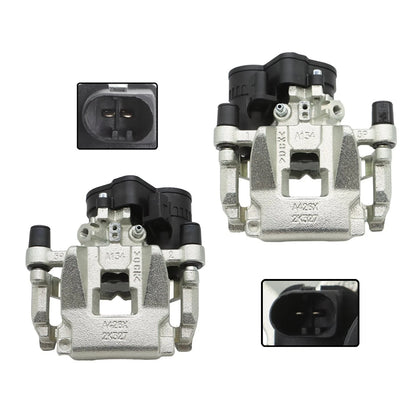 Set of 2 Rear Brake Calipers with Motor for Jaguar XF XE F-Pace (2016–2020)