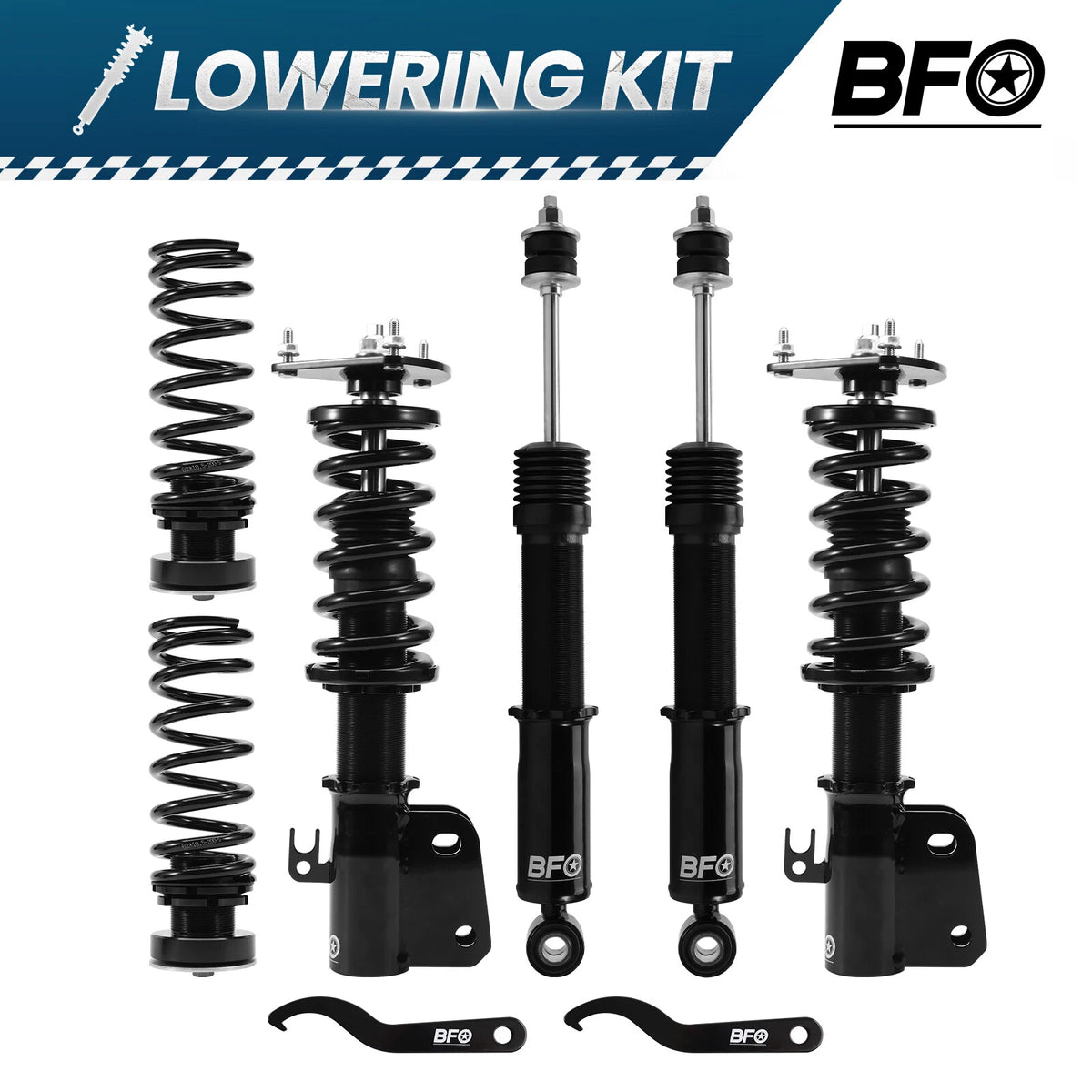 BFO Coilovers Lowering Kit for Scion xB (2004–2006) Adj. Height