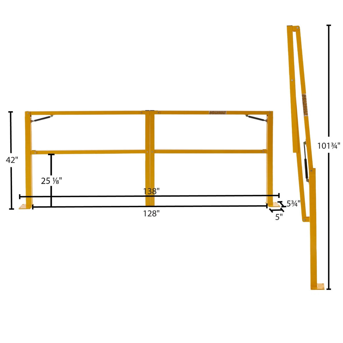 Guardian Folding Dock Door Gate for 10' Opening