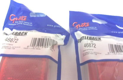 Set of 2 Grote Sealed Turtleback II Red Clearance/Marker Lamp 12V DC