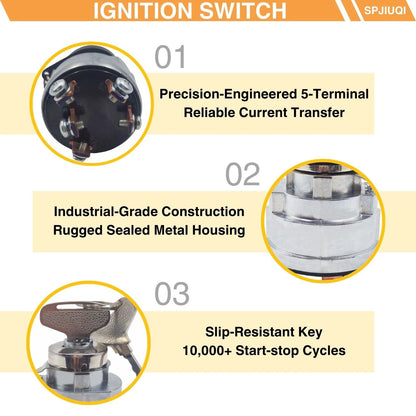 Ignition Key Switch for JCB Excavator 801 803 (701/22200, 332/G8092)