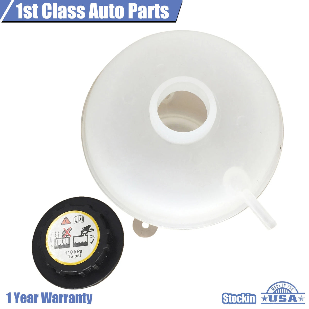 Radiator Coolant Recovery Tank W/Cap for Land Rover Freelander (2002–2006)