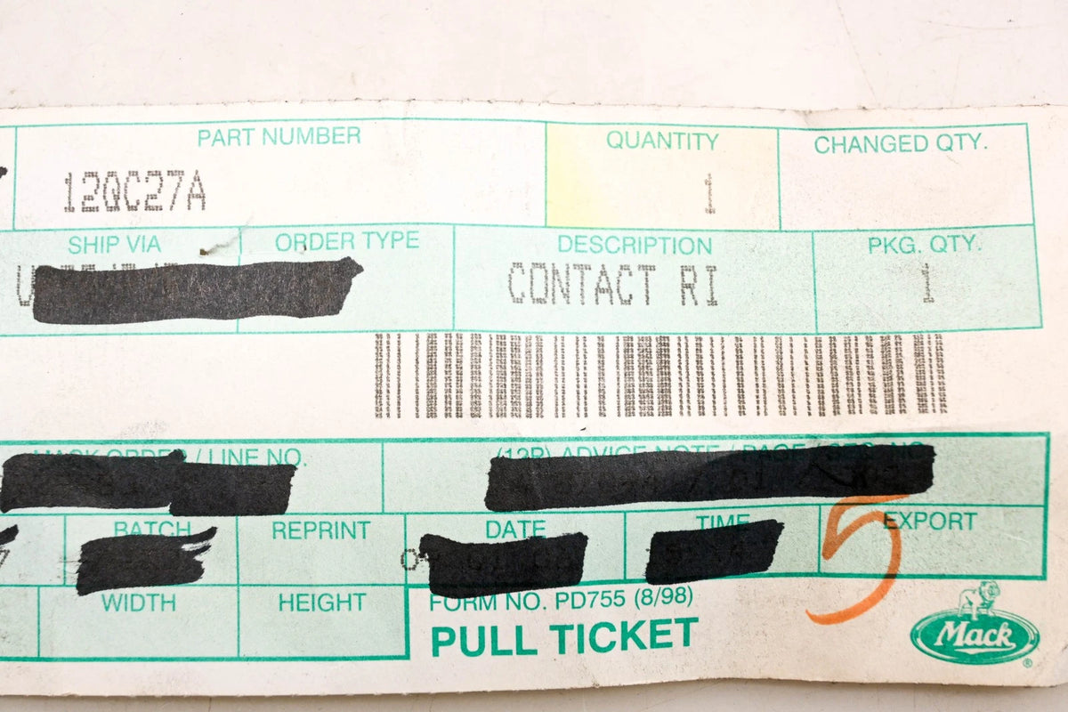 Contact Ring for Mack 12QC27A (NOS)