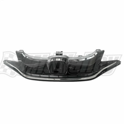 Grill Upper Bumper Grille Chrome & Gloss Black for Honda Fit (2015–2017)