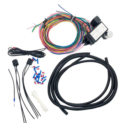 Universal 14 Fuse 12-14 Circuit Wire Harness for GXL Race XL